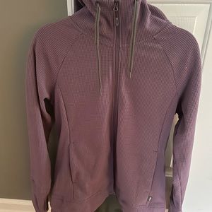 Outdoor Research women’s full zip fleece with hood.